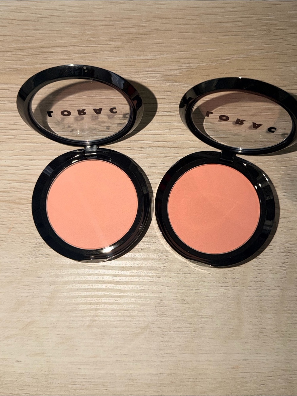 LORAC Peachy Coral Blush Duo in shades Prism & Tinge